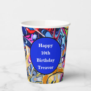 Gobelets En Papier Graffiti de style rue 