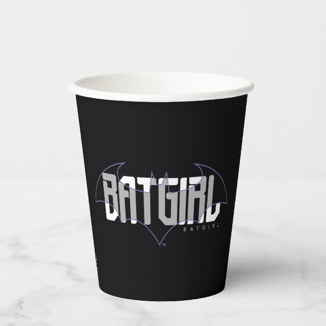 Gobelets En Papier Graphique de nom haute technologie Batgirl (Recto)