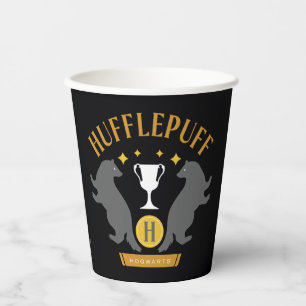 Gobelets En Papier Graphisme de la fierté de la maison HUFFLEPUFF™ Bl