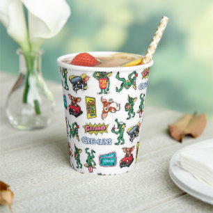 Gobelets En Papier Gremlins™ Autocollants Drôles Motifs