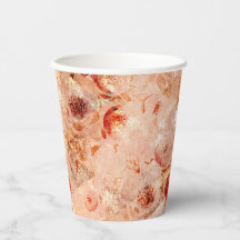 Grunge motif floral. Arrière - plan de corail.