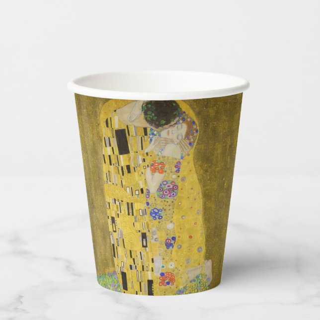 Gobelets En Papier Gustav Klimt - Le baiser (Recto)