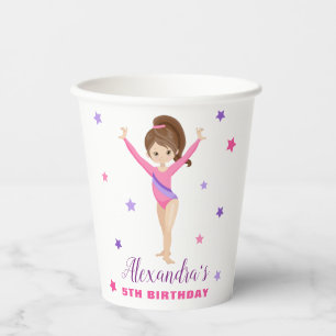 Gobelets En Papier Gymnastique Girl Stars Anniversaire