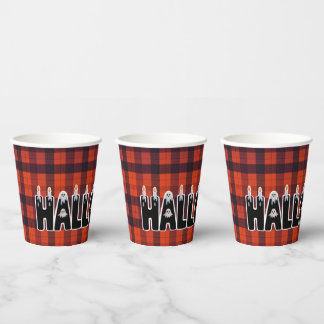 Gobelets En Papier Halloween Ghost Candle Lettering