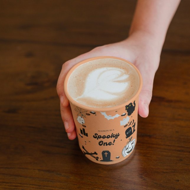 Gobelets En Papier Halloween RetroGroovy Premier anniversaire (Créateur téléchargé)