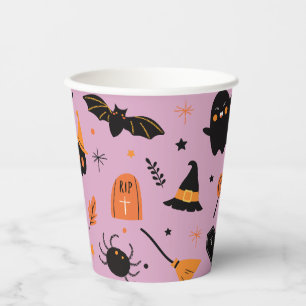 Gobelets En Papier Halloween sorcière