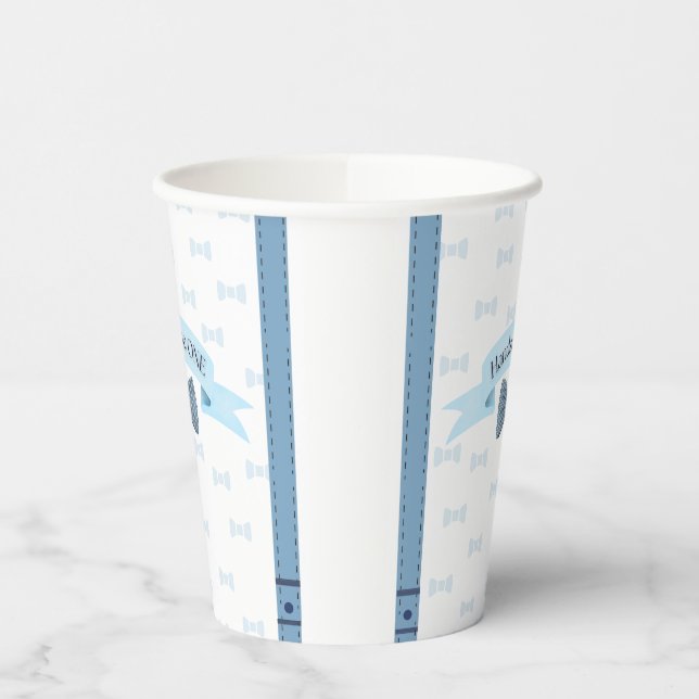 Gobelets En Papier Handsome One Baby Boy First Birthday Cups (Gauche)