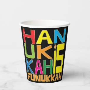 Gobelets En Papier Hanoukka est Funukkah 8 oz.
