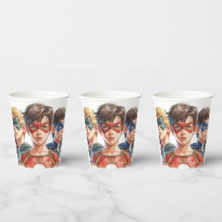 Gobelets En Papier Happy Birthday Drink Cup with Photo of Your Child