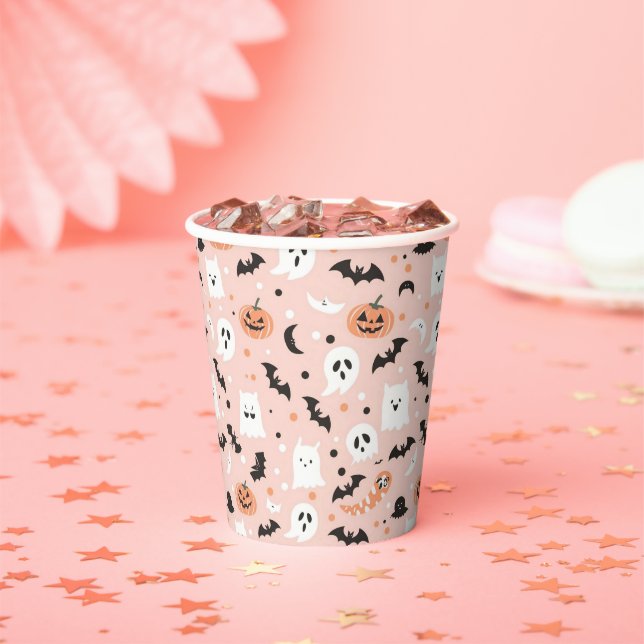 Gobelets En Papier Happy Halloween Éffrayant Cute & Festive Halloween (Insitu)
