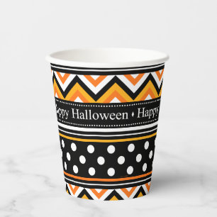 Gobelets En Papier Happy Halloween Motif moderne