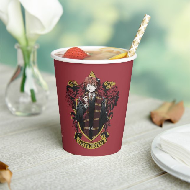 Gobelets En Papier HARRY POTTER™ | Anime Ron Weasley House Crest (Insitu)