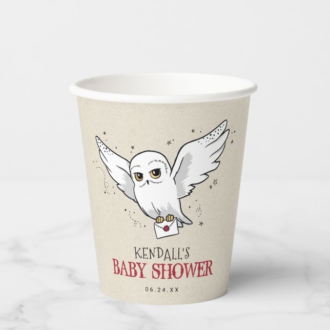 Gobelets En Papier Harry Potter | Baby shower Hedwig (Recto)