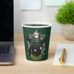 Gobelets En Papier HARRY POTTER™ Blason de la maison de Draco Malfo
