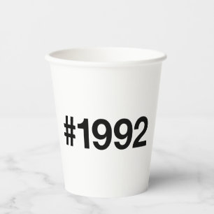 Gobelets En Papier Hashtag 31 Anniversaire 1992