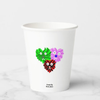 Gobelets en papier Heart Fuzzies