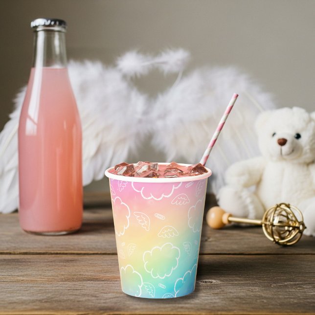 Gobelets En Papier Heavenly Angel Halo Cloud Rainbow Paper cup (Heavenly Angel Halo Cloud Rainbow Paper cup)