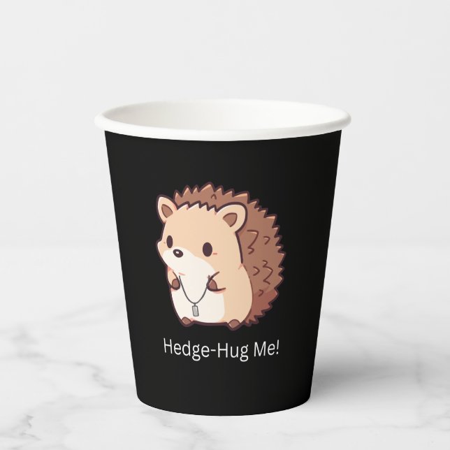 Gobelets En Papier Hedge-Hug Me (Recto)
