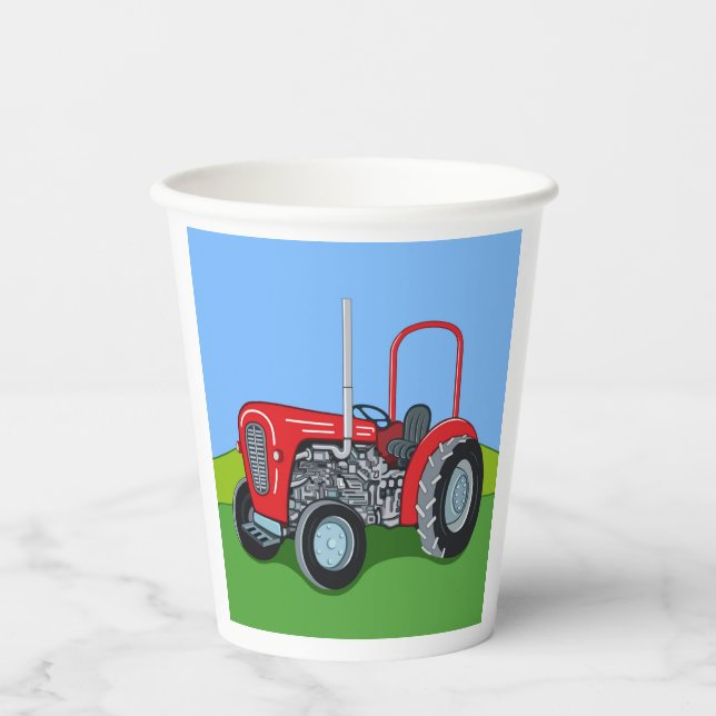 Gobelets En Papier Herbert le Tracteur (Recto)