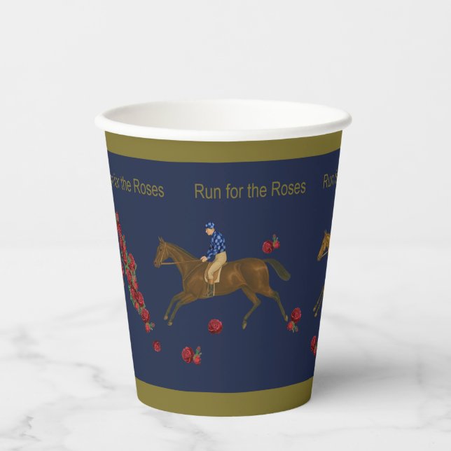 Gobelets En Papier Hoity Toity House Course Pour La Coupe Rose (Recto)