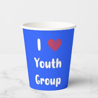 Gobelets En Papier I Heart Youth Group Paper Cup