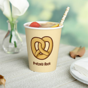 Gobelets En Papier Icône Pretzel