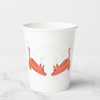 Gobelets En Papier Il est temps d'étirer la tasse de café à deux tons