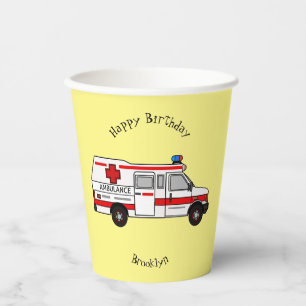Gobelets En Papier Illustration d'ambulance
