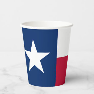 Gobelets En Papier Indicateur d'état du Texas
