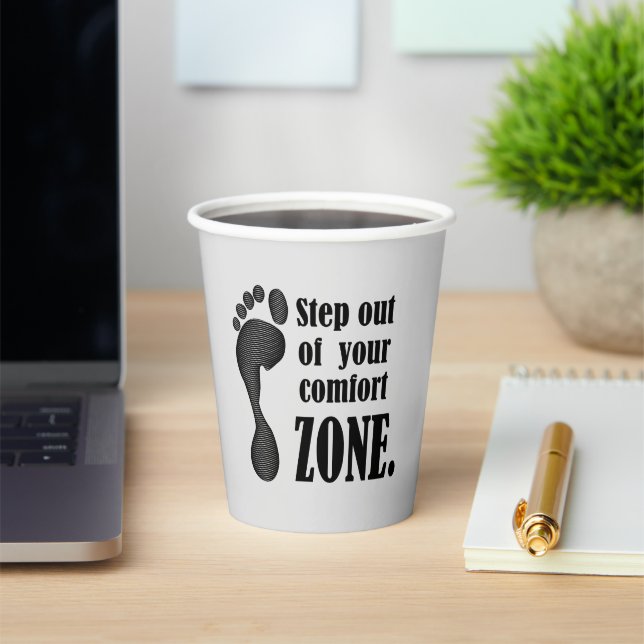 Gobelets En Papier Inspirer la coupe moderne en papier noir et gris (Insitu)