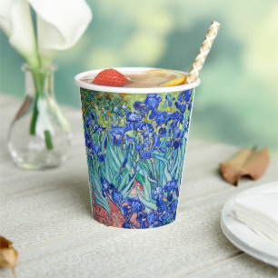 Gobelets En Papier Irises Vincent van Gogh