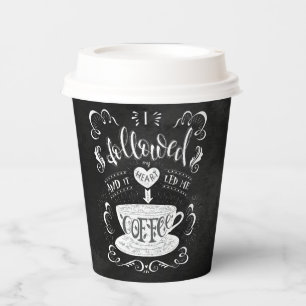 Gobelets En Papier J'ai suivi mon coeur et ça m'a conduit au café