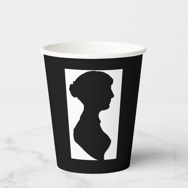 Gobelets En Papier Jane Austen Silhouette (Recto)