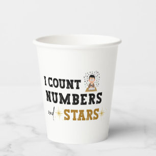 Gobelets En Papier Je compte les nombres et les étoiles - Comptable