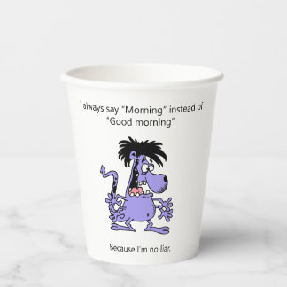 Gobelets En Papier Je ne suis pas un menteur