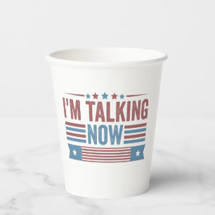Gobelets En Papier Je parle maintenant du débat présidentiel de Trump