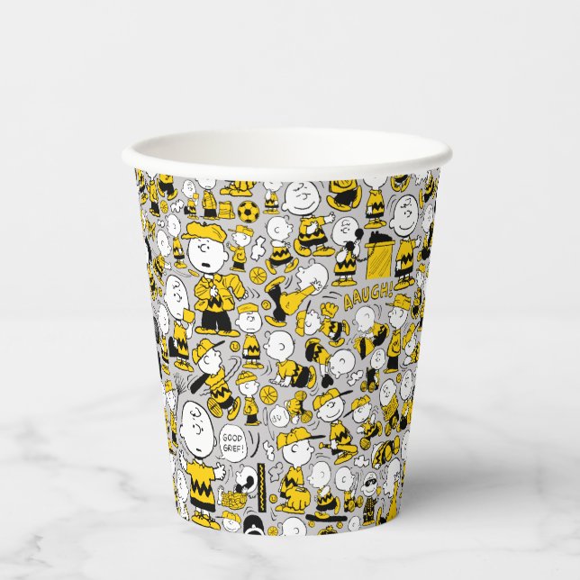 Gobelets En Papier Je Suis Charlie Motif Brown (Recto)