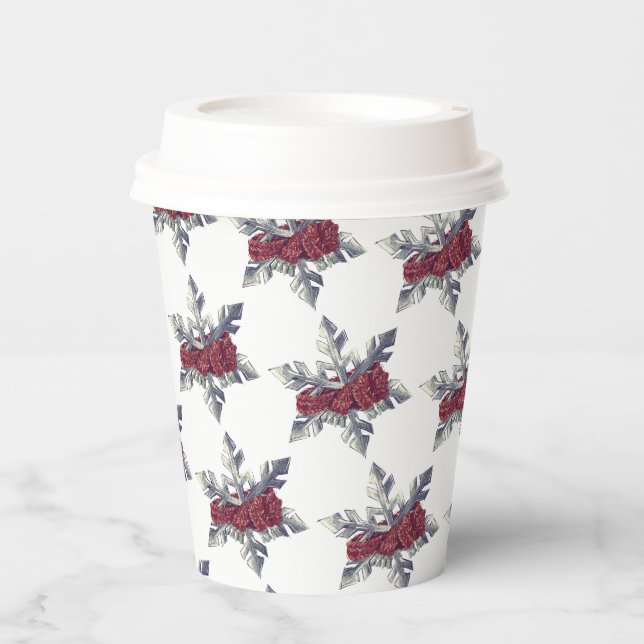 Gobelets En Papier Joie de Noël pour les amateurs de café (Recto)