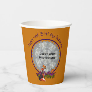 Gobelets En Papier Joli Beagle Chiot Photo Anniversaire