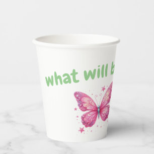 Gobelets En Papier joli papillon Genre Revela Party jardin
