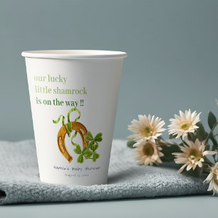 Gobelets En Papier Joli Shamrock  St Patrick's Day Baby shower