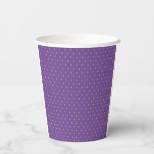 Gobelets En Papier Joli violet avec des points Coupes papier fête d'a