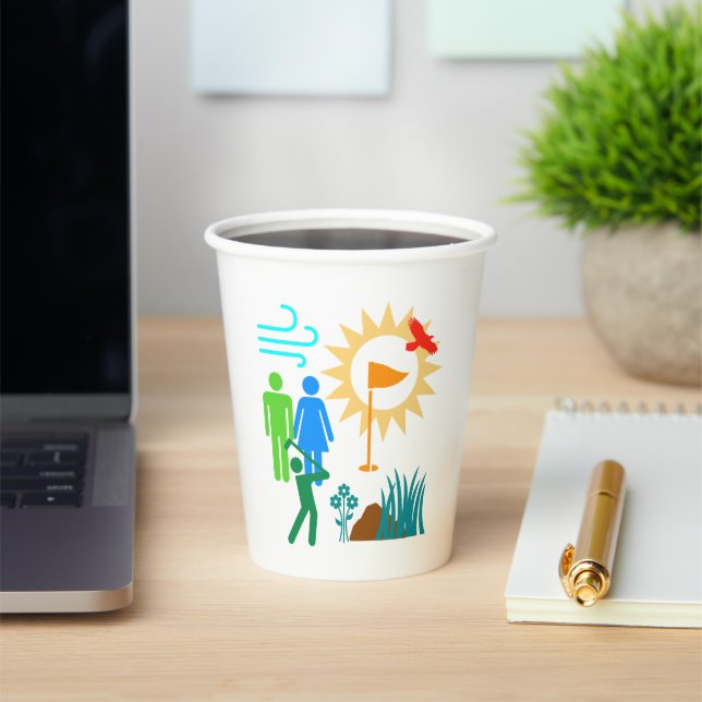 Gobelets En Papier Journée de golf (Insitu)