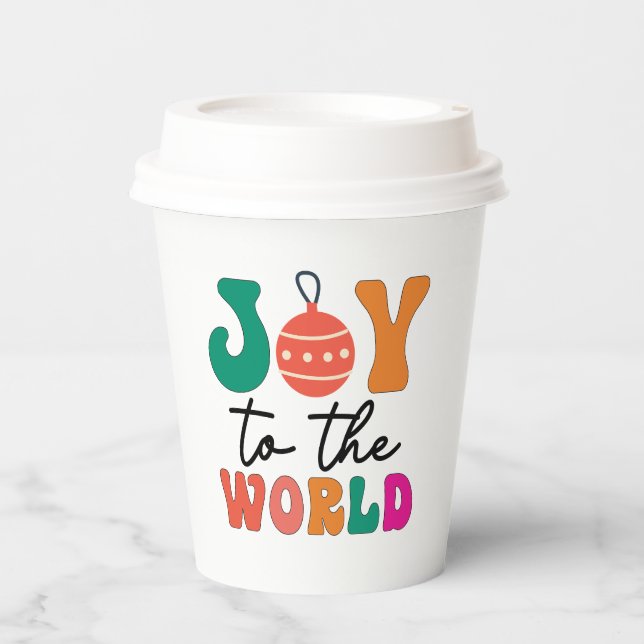 Gobelets En Papier Joy to The World - Christmas Design-50835 (Recto)