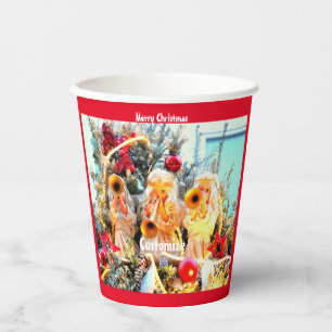 Gobelets En Papier Joyeux anges célestes de Noël