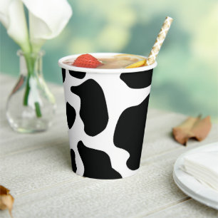 Gobelets En Papier Joyeux Anniversaire Peau de Vache Mignonne