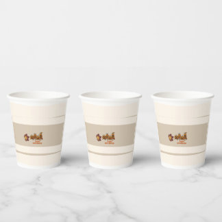 Gobelets En Papier Joyeux Halloween Tasses de fête de fantôme | Jetab