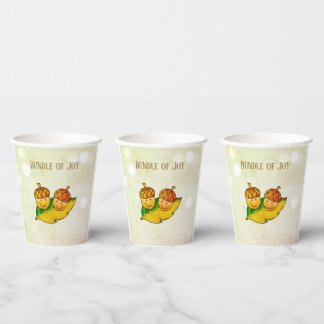 Gobelets En Papier Joyeux paquet de glands d'automne pour jumeaux Bab