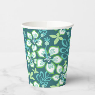 GOBELETS EN PAPIER JUNGLE SURF (COMBO SAPHIR)