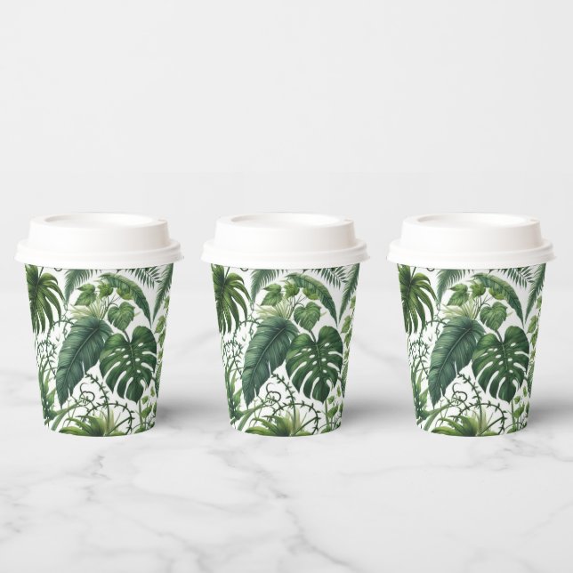 Gobelets En Papier Jungle Tropical (Multi)